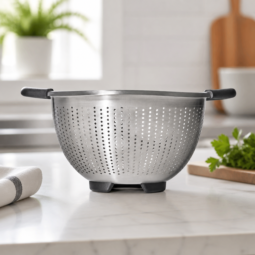 2.8L Commercial Stainless Steel Colander with Non-Slip Handles