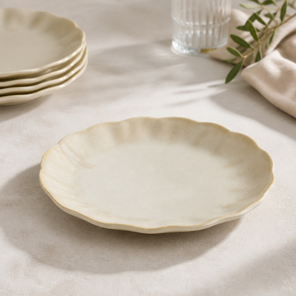 Commercial Stoneware Plates 220mm Yellow 6 Pack