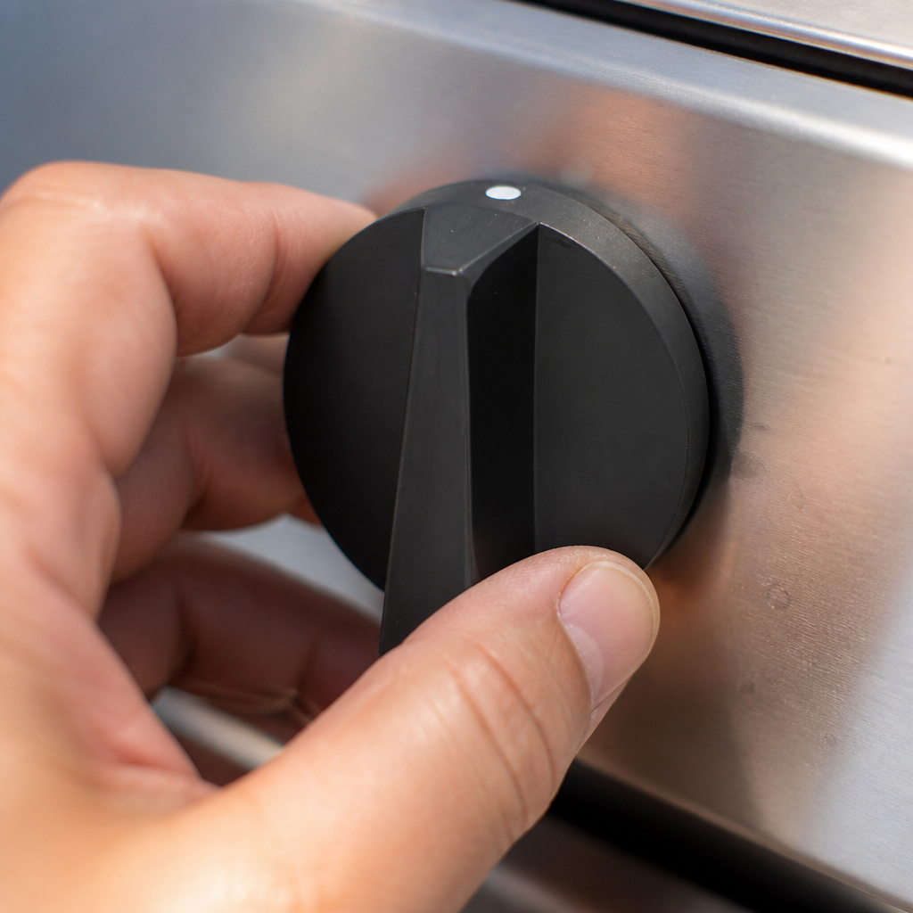 Commercial barbecue control knob replacement part