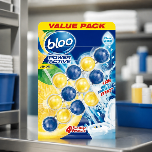 Toilet Rim Block Cleaner 3 Pack Limescale Prevention Blue