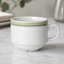 Commercial Stacking Cups 200ml Sage Green 12 Pack
