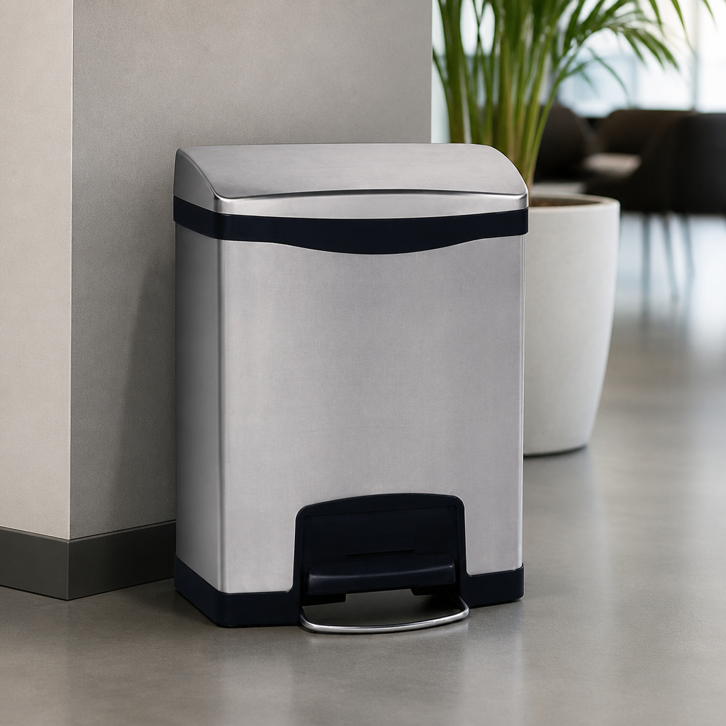 Commercial Stainless Steel Step-On Pedal Bin 30Ltr