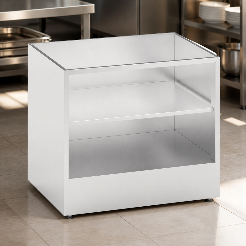 Commercial Ambient Pedestal Without Doors for Kitchen Storage