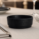 Commercial Black Melamine Round Ramekins 73mm - 24 Pack