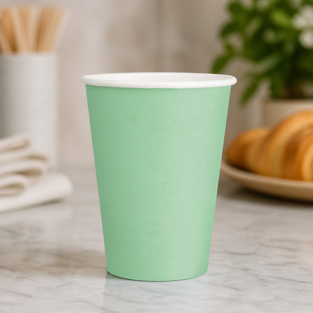 340ml Disposable Turquoise Takeaway Coffee Cups 1000 Pack