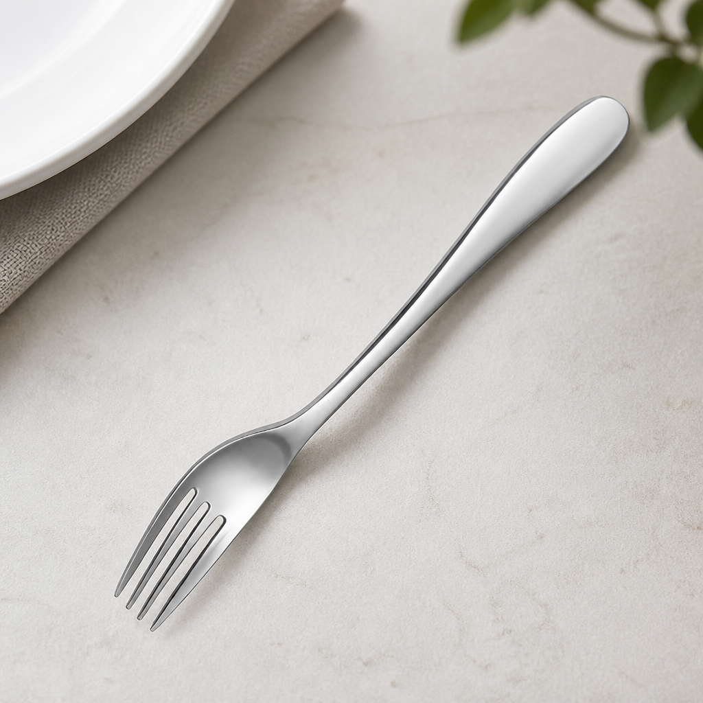 Modern Dessert Forks Set of 12 - Stainless Steel Cutlery