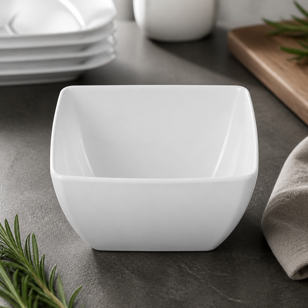 Commercial 8 Inch Curved Melamine Bowl for Catering