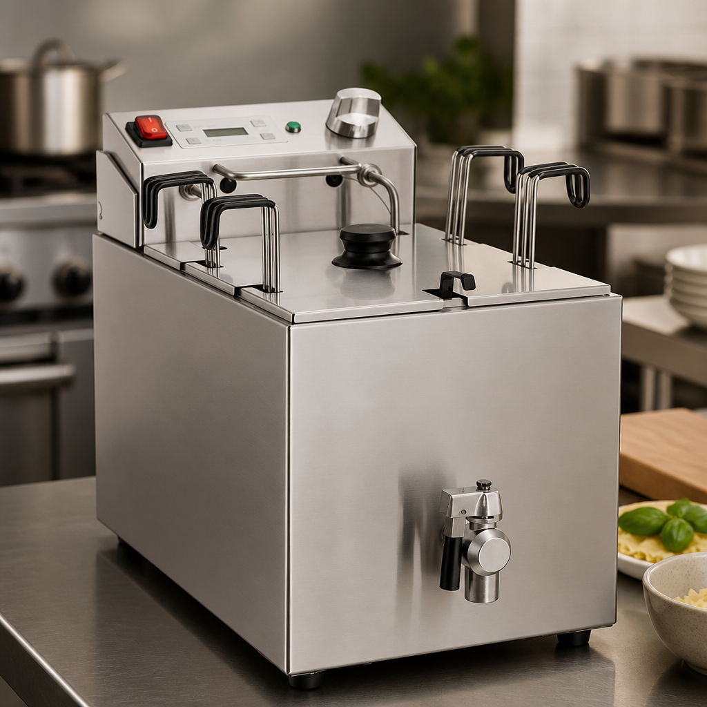 8L Commercial Pasta Cooker with Front Drain Tap and Stainless Steel