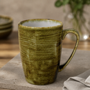 Commercial Olive Mugs 12oz Pack of 12 Hand Decorated Porcelain