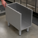 Stainless Steel 400mm Closed Stand with Adjustable Feet