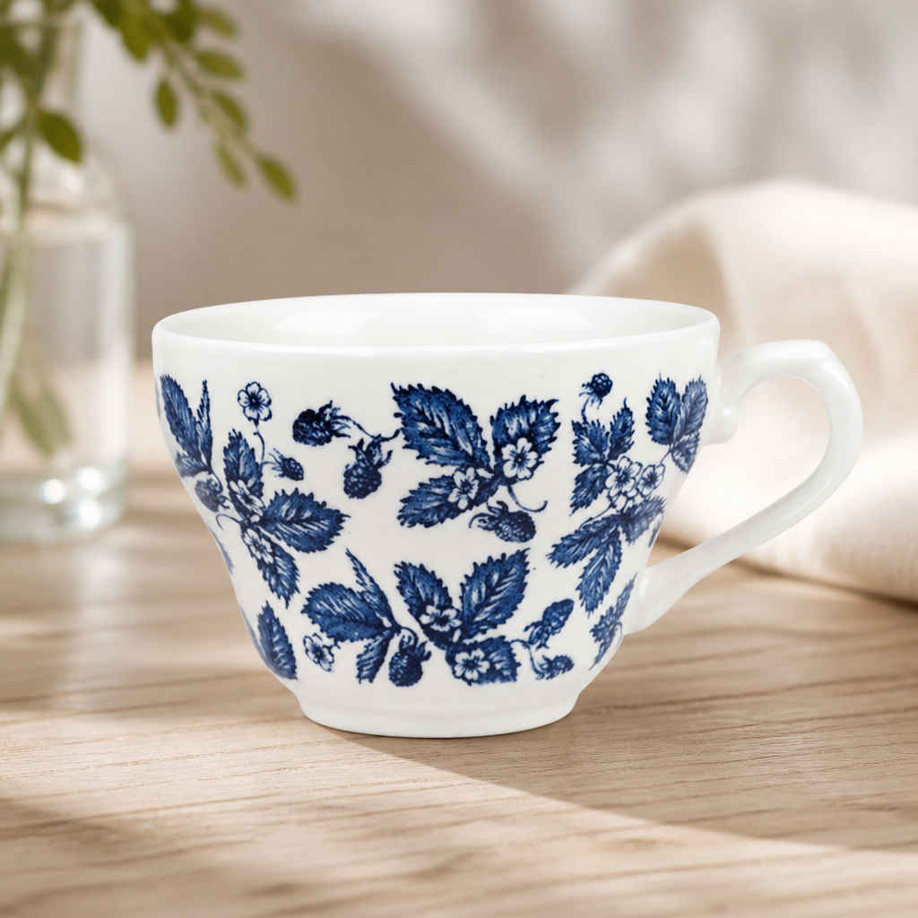 200ml Commercial Vintage Tea Cups Set of 12 Porcelain