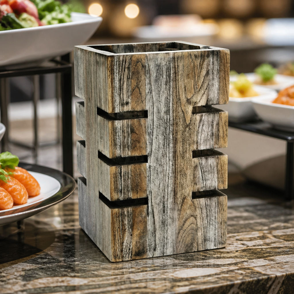 Commercial Riser Ash Grey Teak 152x305mm Display System