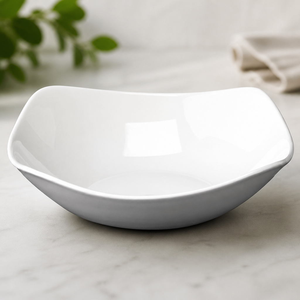 Commercial 7 Inch X Squared Bowls 12 Pack Whiteware