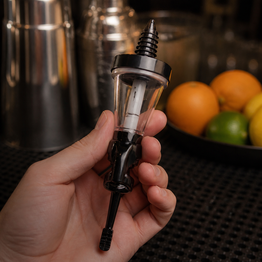 Commercial Black Solo Measure 25ml Non-Drip Optics