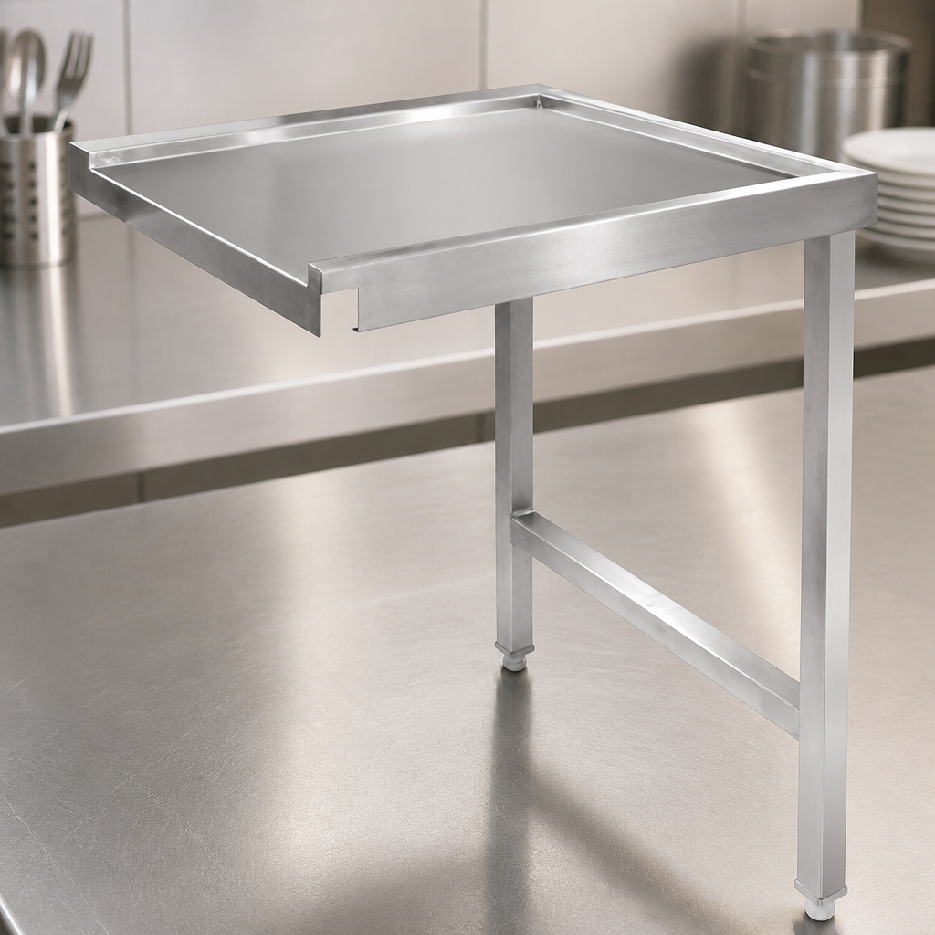 600mm Right Hand Pass Through Commercial Dishwash Table