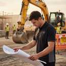 Premium Performance Polo Shirt in Black and Grey - 100% Wicking Polyester with Anti-Bacterial Moisture Management