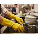 Premium Heavy Duty Rubber Gloves with Long Cuff for Enhanced Protection and Comfort - High Water Resistance and Fantastic Grip