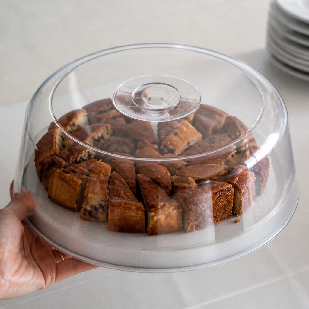 Commercial Bakery Tray Cover 350mm Clear Cloches Food Lid