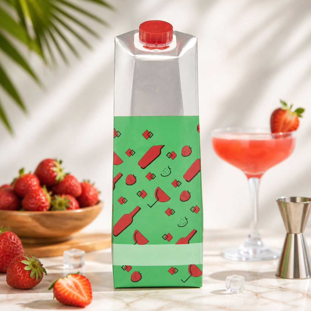 Commercial Strawberry Daiquiri Mixer 1L - Fruit Puree Mix