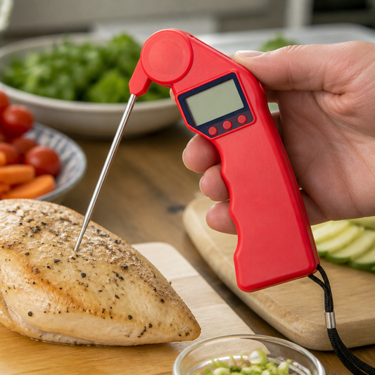 Commercial Colour Coded Red Thermometer for Food Safety
