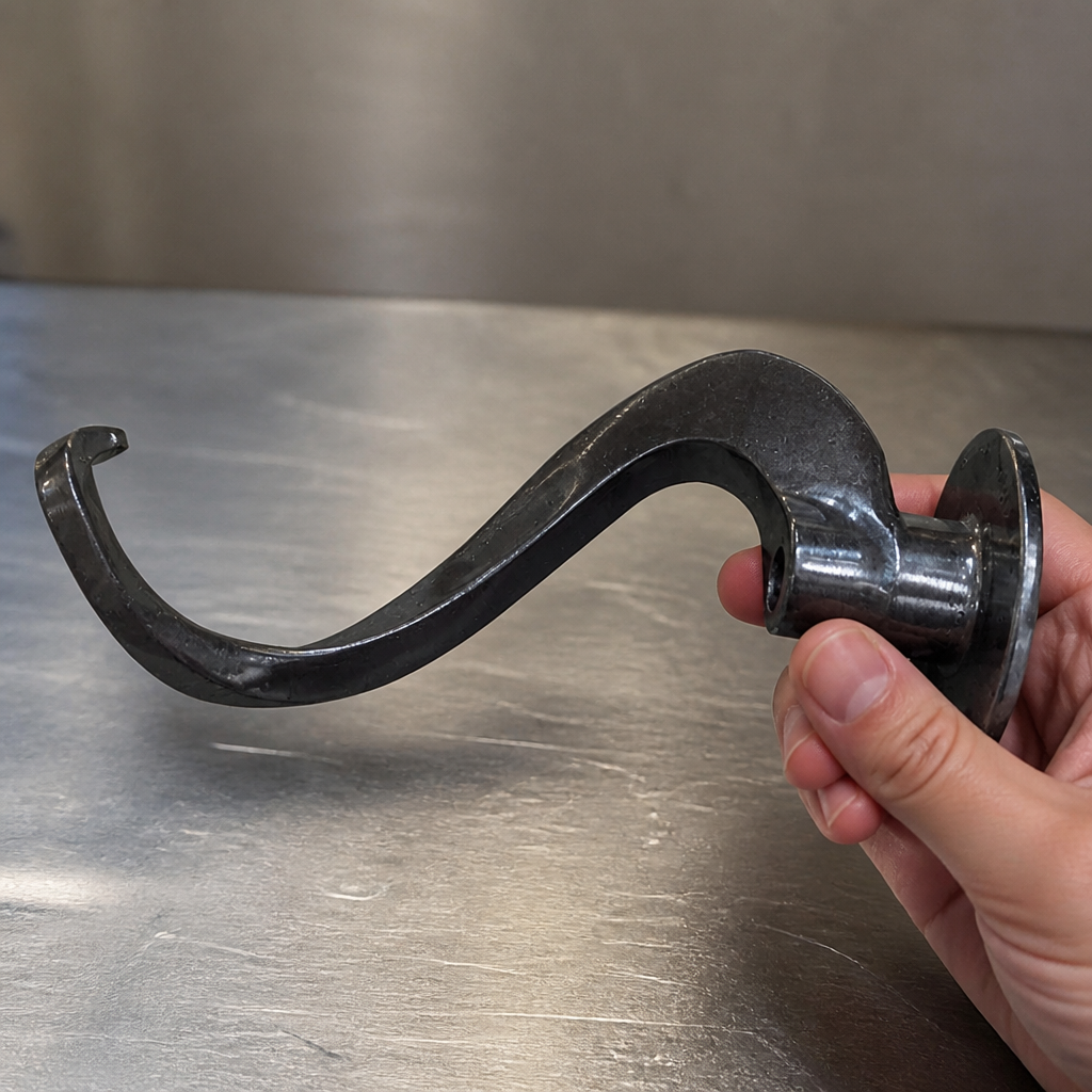 Commercial Spiral Dough Hook for 330mm Mixers 1kg Aluminium