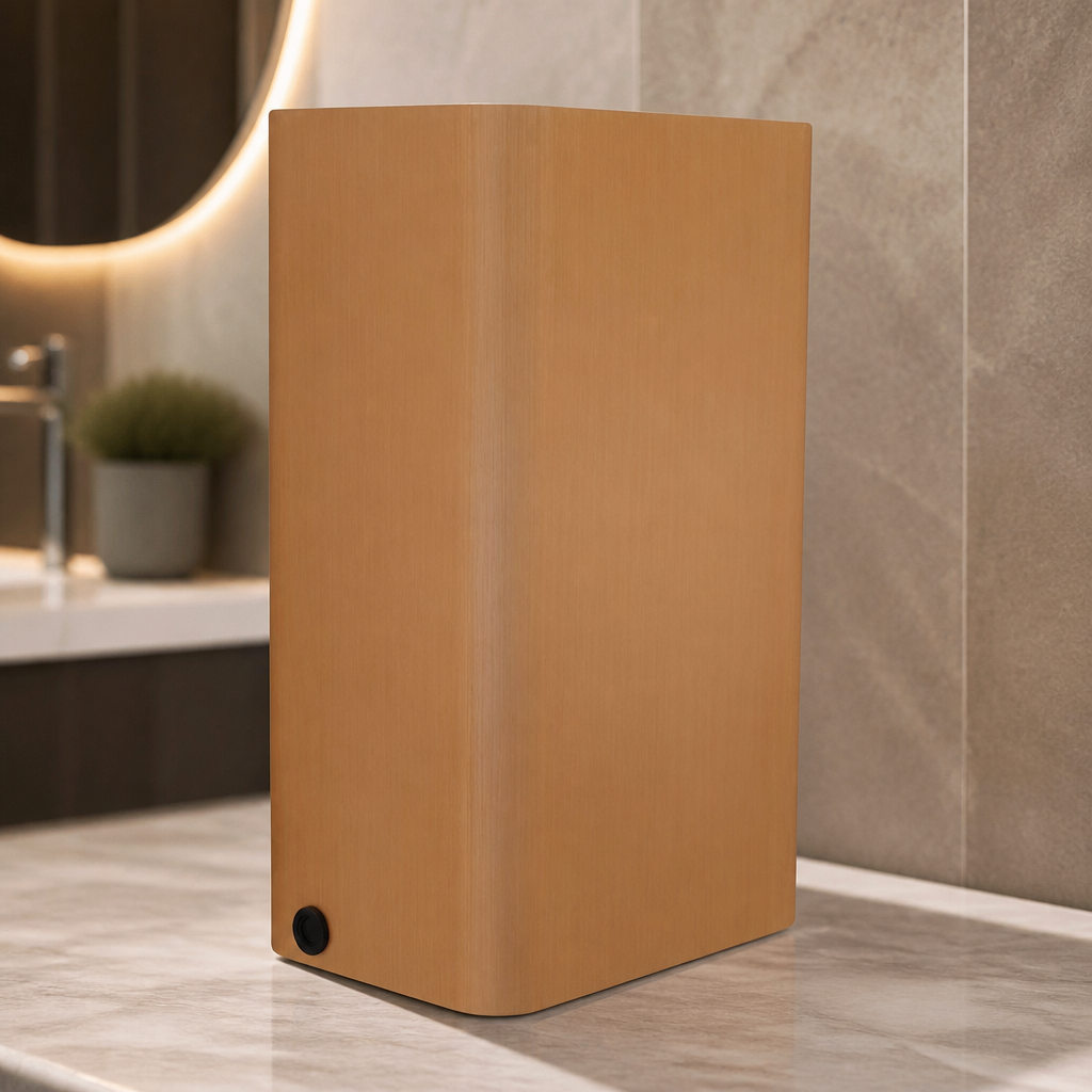 Commercial hand dryer with HEPA filter and UV cleaning lights