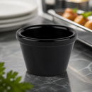 Commercial 50ml Recycled Plastic Dip Bowl Black for Catering