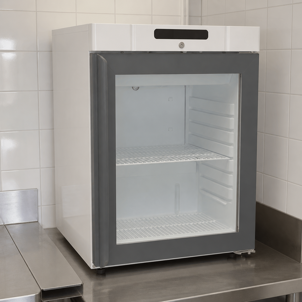 Commercial Undercounter Fridge 128Ltr Display Cooler