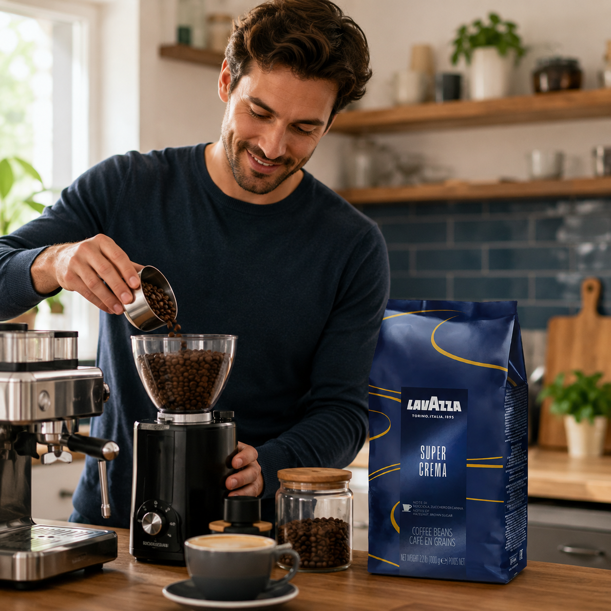 Commercial Coffee Beans 6x1Kg Whole Bean Premium Blend