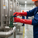Premium Heavy Duty PVC Gauntlet Gloves 450mm with Phthalate-Free Coating and Superior Abrasion Resistance