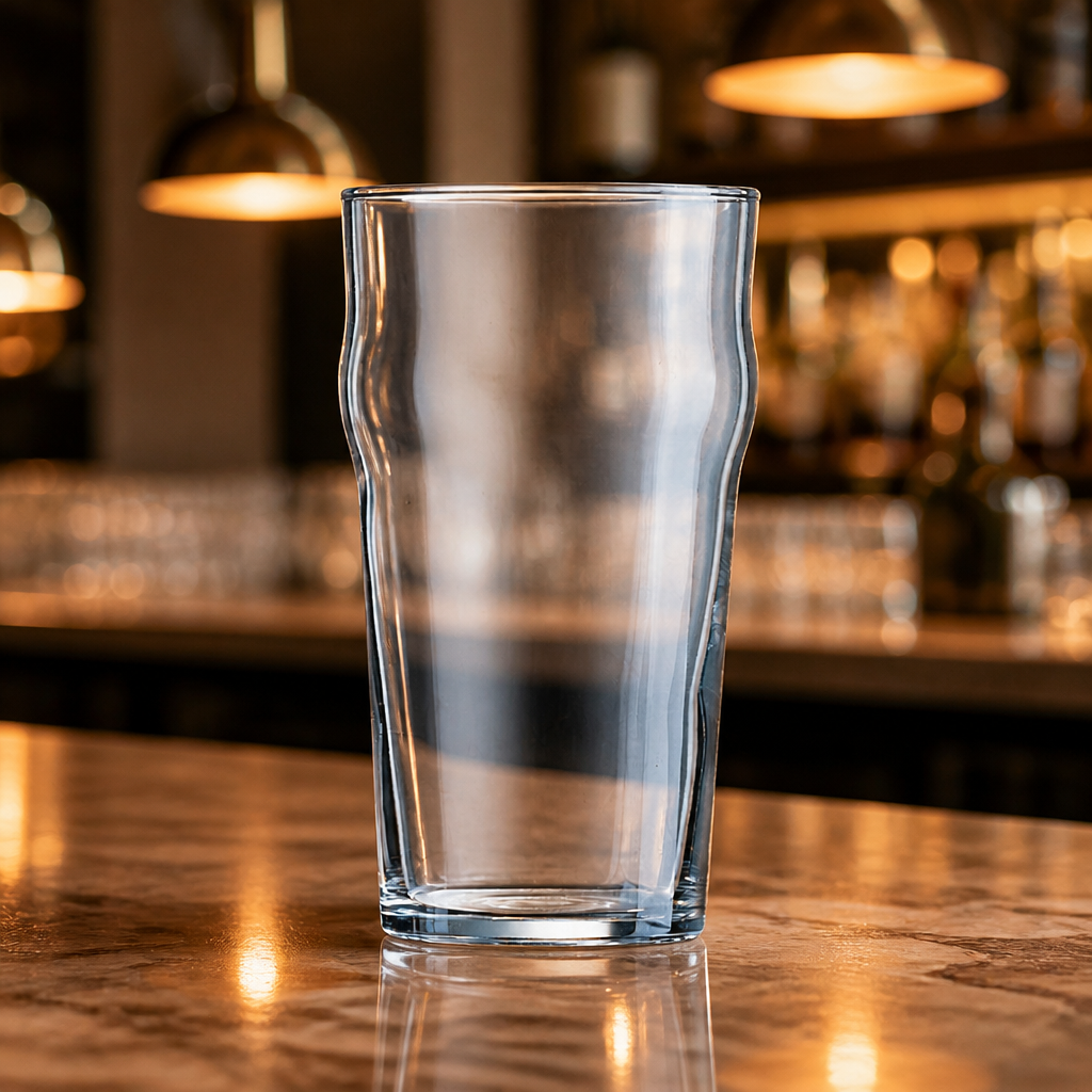 Commercial Pint Glasses 570ml Toughened Glass 24 Pack