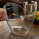 Commercial Plastic Wine Cooler 8L Capacity with Dual Handles