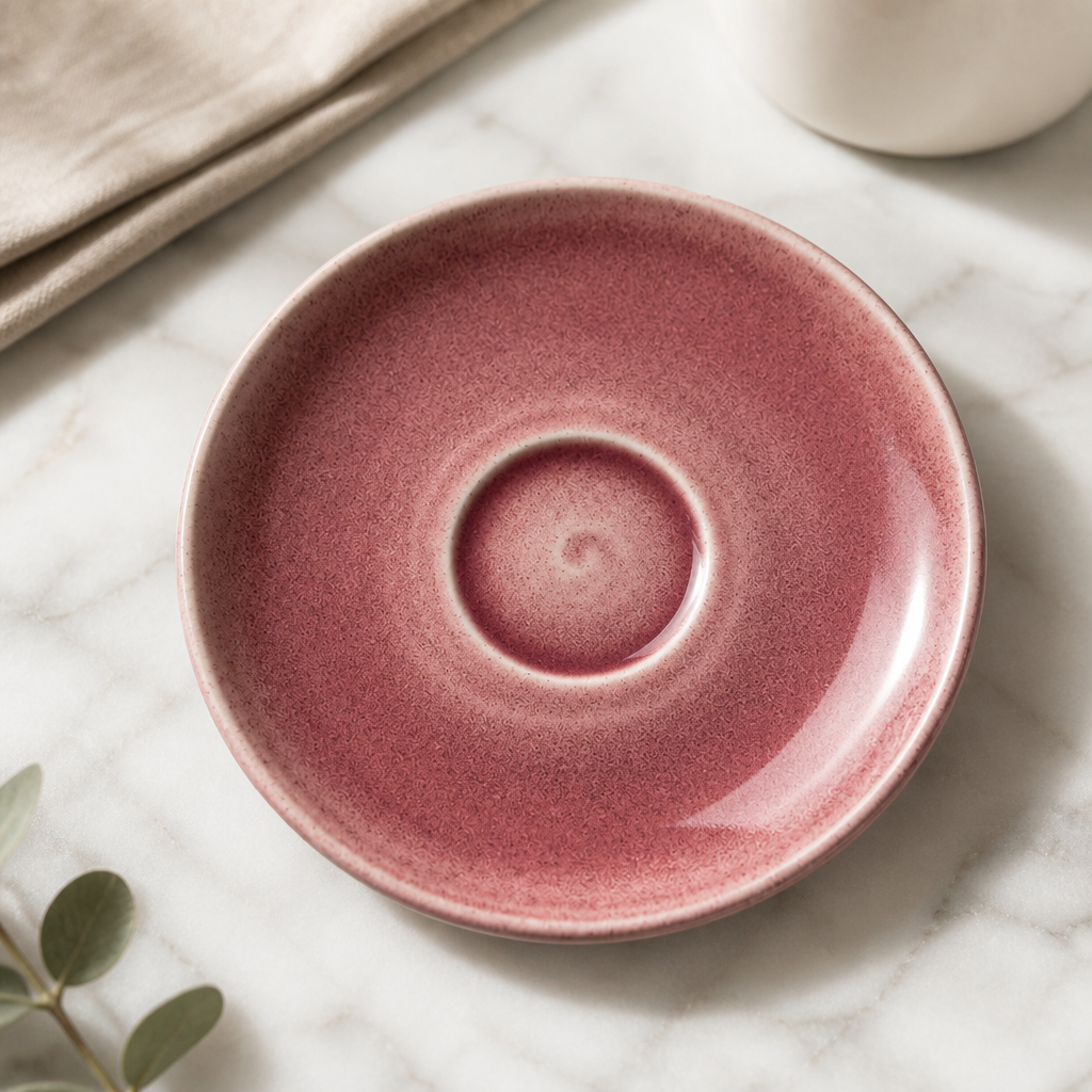 Commercial 125mm Rose Quartz Saucers 12 Pack for Catering