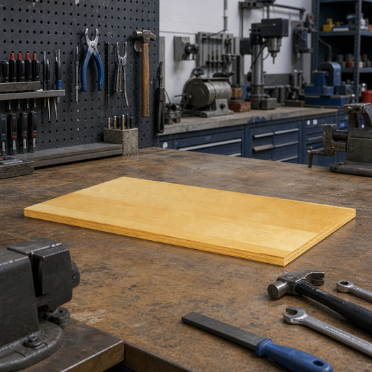 Beech Plywood Workbench Shelf
