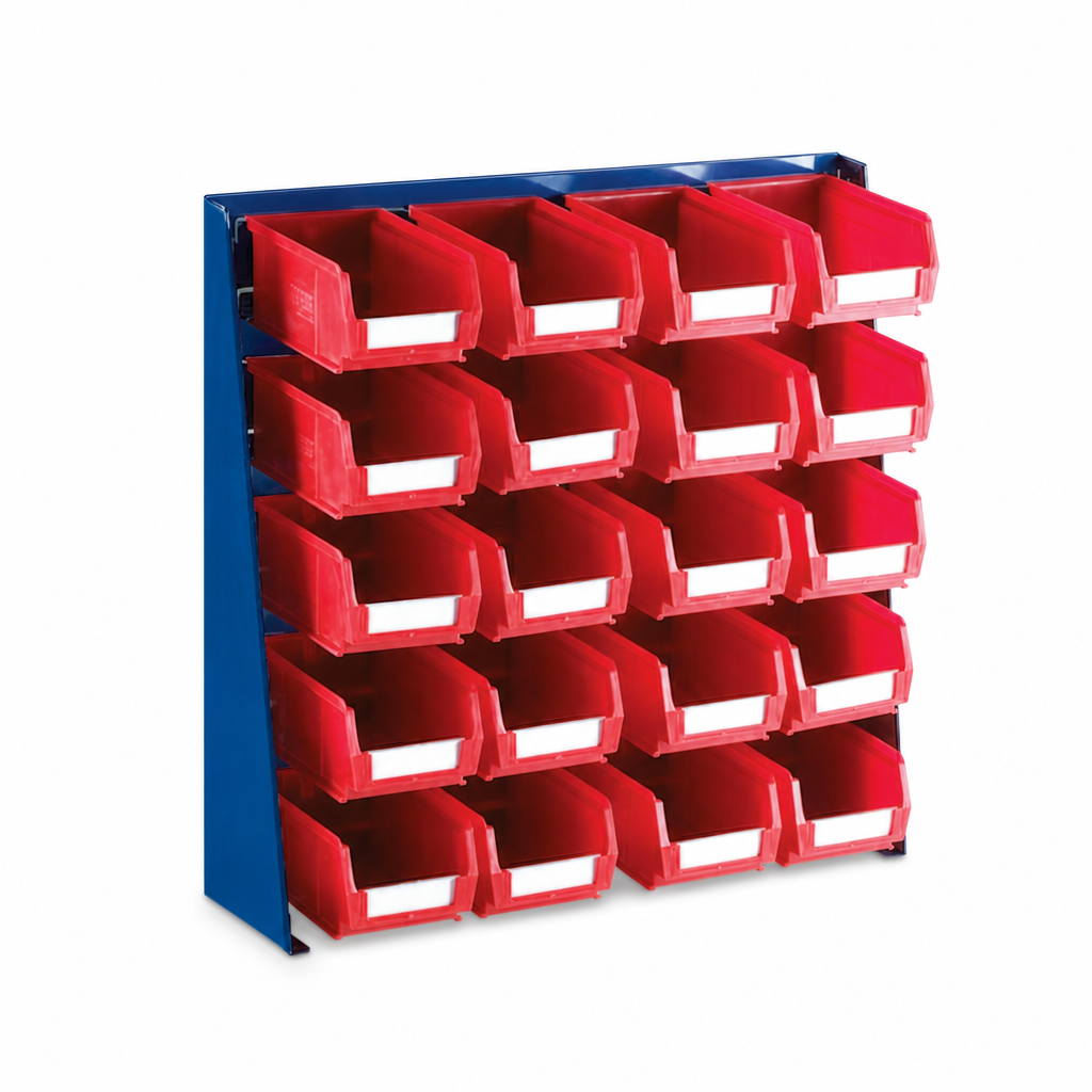 Benchtop Small Parts Bin Stand with 20 Bins