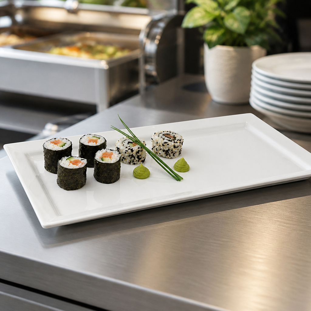 Commercial Melamine Rectangular Tray 14in for Display