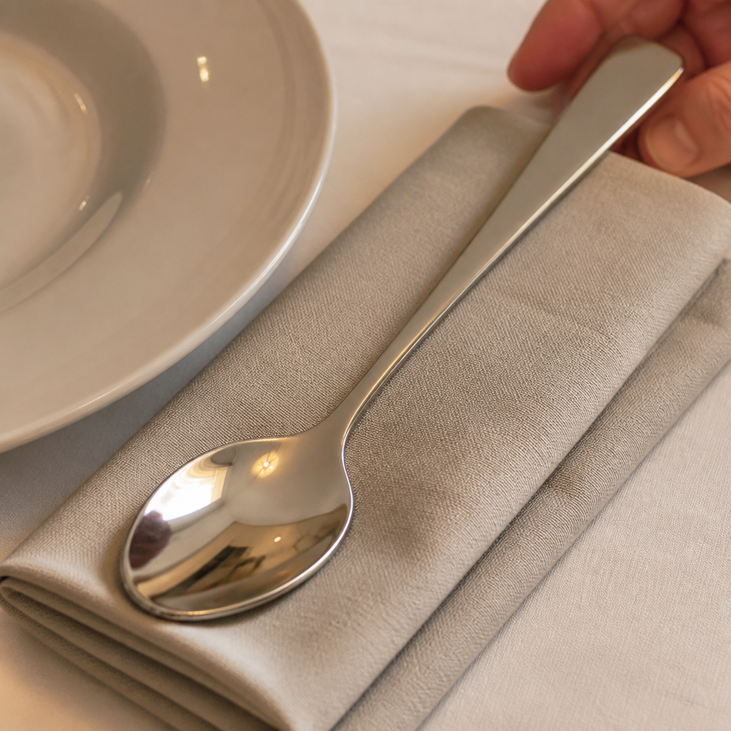 Commercial Service Spoon 12 Pack 18/10 Stainless Steel Cutlery