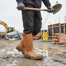 Premium Heavy Duty Fur Lined Full Safety Wellington Boots with Steel Toecap and Cold Insulation for Enhanced Comfort and Protection