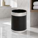 Commercial Waste Paper Bin 10.2L Black With Silver Rim