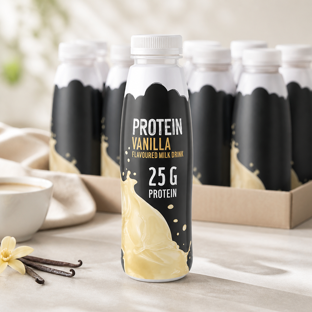 Commercial Protein Vanilla Milk Drink 482ml 8 Pack