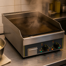 Double Zone Electric Griddle 365x545mm Commercial Steel Plate