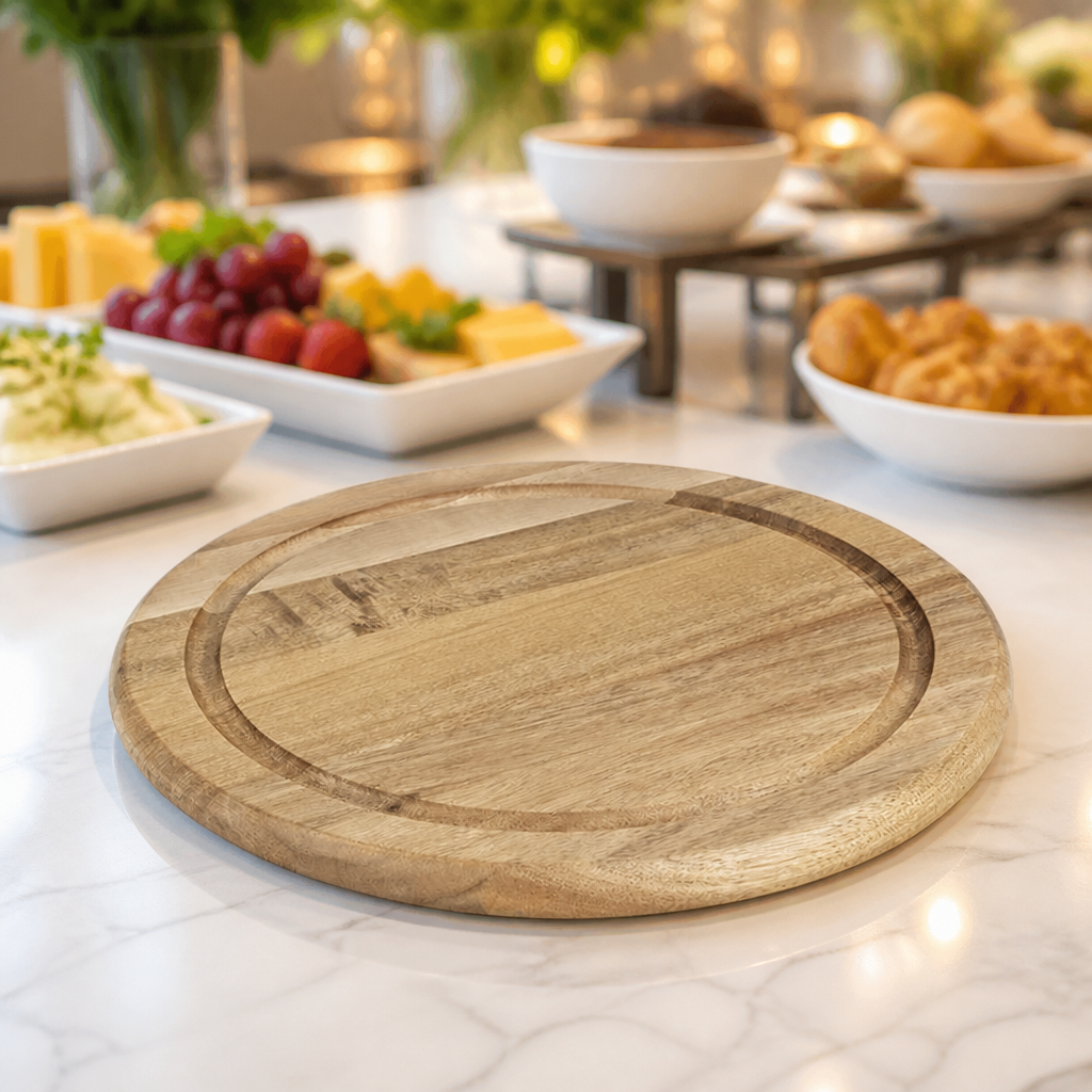 Acacia Wood Cloches Food Cover 246mm Diameter