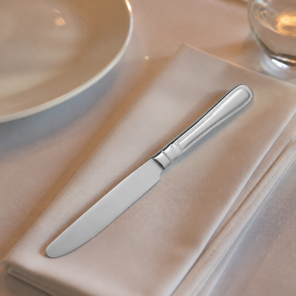 Set of 12 stainless steel commercial side plate knives