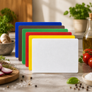 Commercial Plastic Chopping Board Set 300x225mm - 6 Pieces
