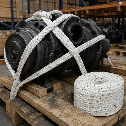 Black and White Nylon Rope 10 mm x 100 m