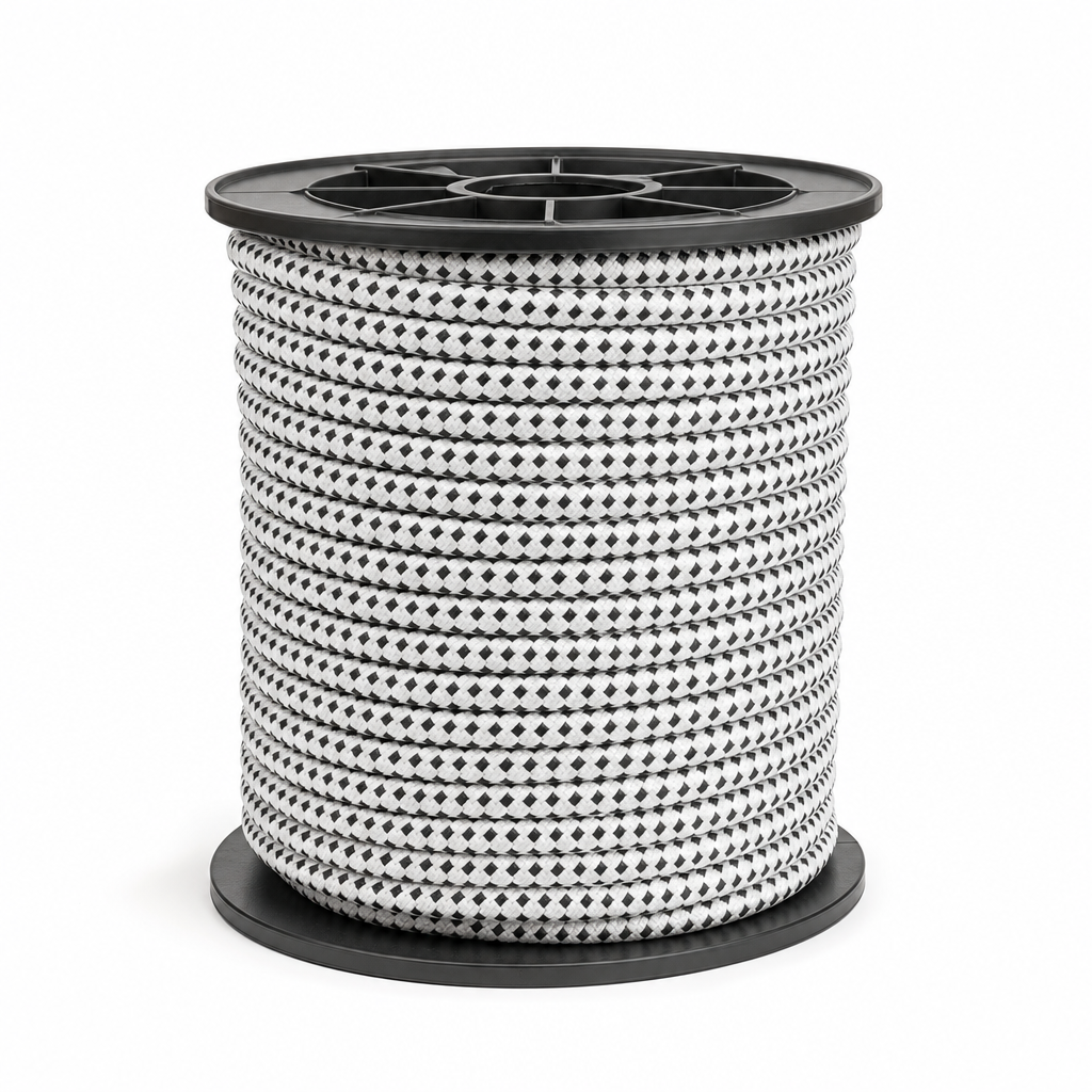 Black and White Nylon Rope 10 mm x 100 m