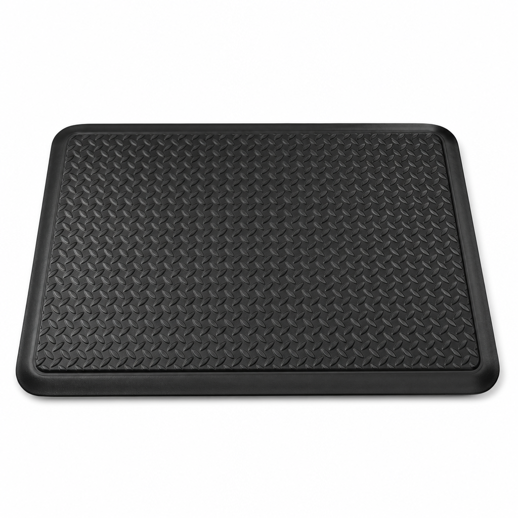Black Anti-Fatigue Mat for Offices and Industrial Areas