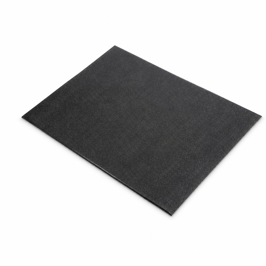 Black Recycled Anti Fatigue Mat with Checker Pattern