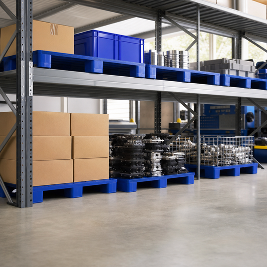 Blue Hygienic Heavy Duty Plastic Food Pallets
