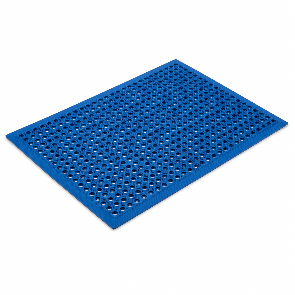 Blue Nitrile Rubber Anti-Slip Safety Food Processing Mat